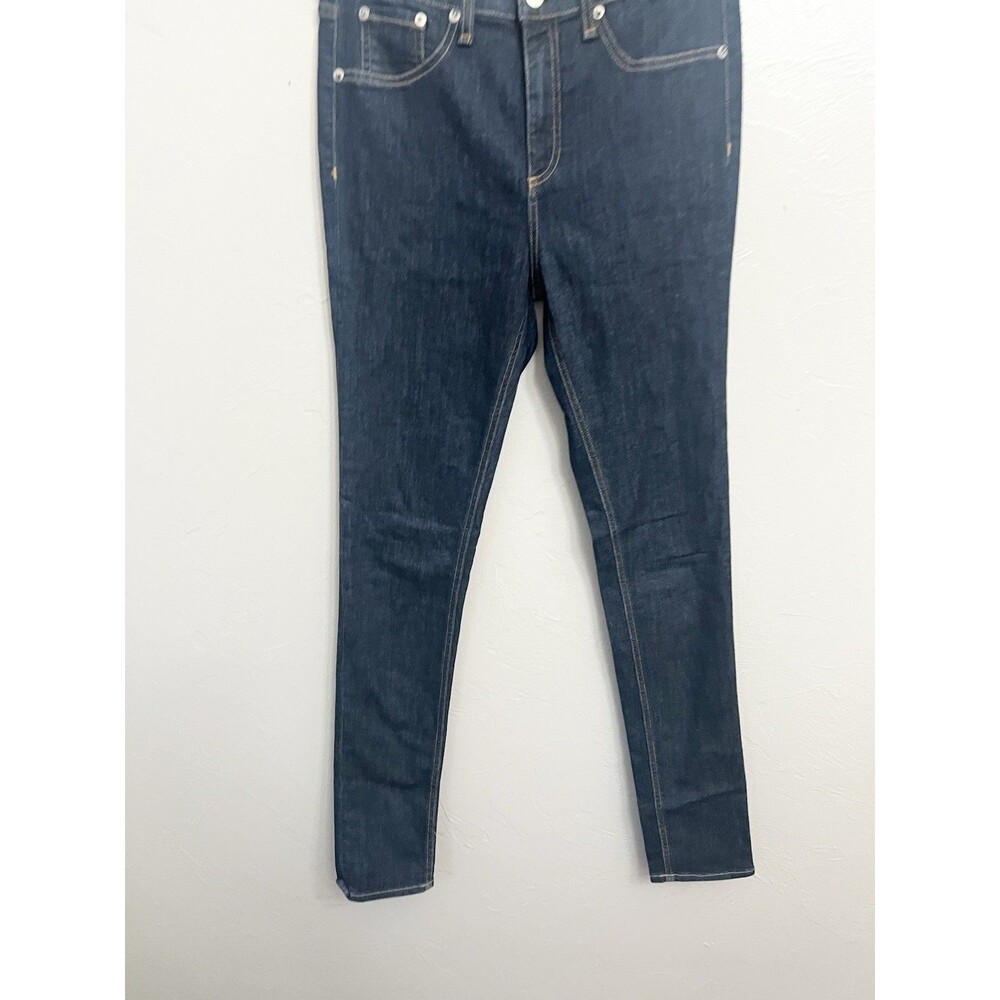 rag & bone 10 Inch Ankle Skinny High Rise Jeans in Astor Blue Womens Size 29 - Picture 3 of 9